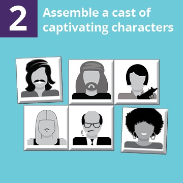 Assemble a cast of captivating characters